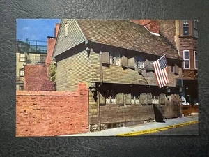 Paul Revere House Boston Massachusetts Vintage Postkarte - Bild 1 von 2