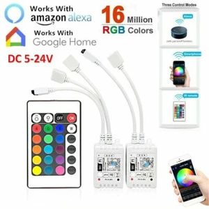 Smart WiFi LED RGB Light Strip Music Timer APP Controller For Alexa Google Home - Picture 1 of 9