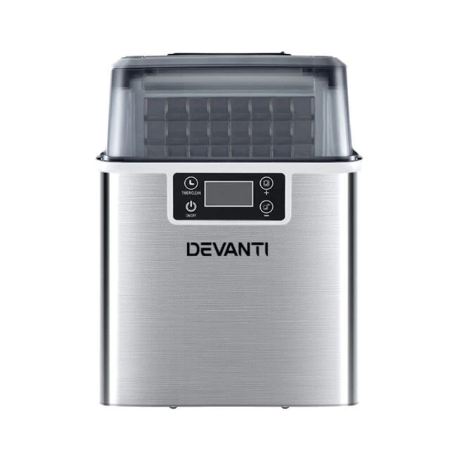 Devanti IM-ZB-20F 3.2L Countertop Ice Maker - Stainless Steel