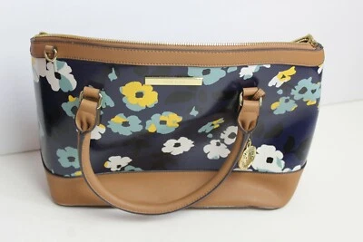 Bolso de mano para mujer Anne Klein azul floral Foto 1 de 4