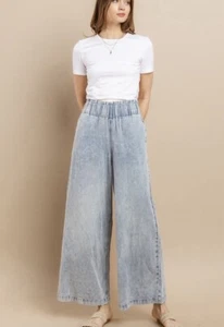 Impressions High Waist Acid Washed Denim Jeans Size Small NWT - Picture 1 of 14