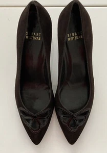 Zapatos de salón Stuart Weitzman de gamuza marrón talla 7 usados - Imagen 1 de 6