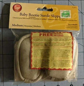 Boye Suede Baby Bootie Suede Crochet Or Knit your own DIY Medium 6-9 Months - Picture 1 of 3