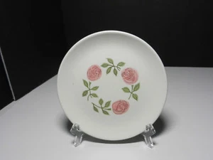 Metlox Rose A Day Bread Plate White Pink 6" D - Picture 1 of 2