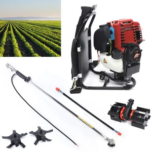3 in 1 35.4CC 4 Stroke Backpack Gas Garden Brush Cutter Grass Trimmer Lawn Mower - Picture 1 of 23