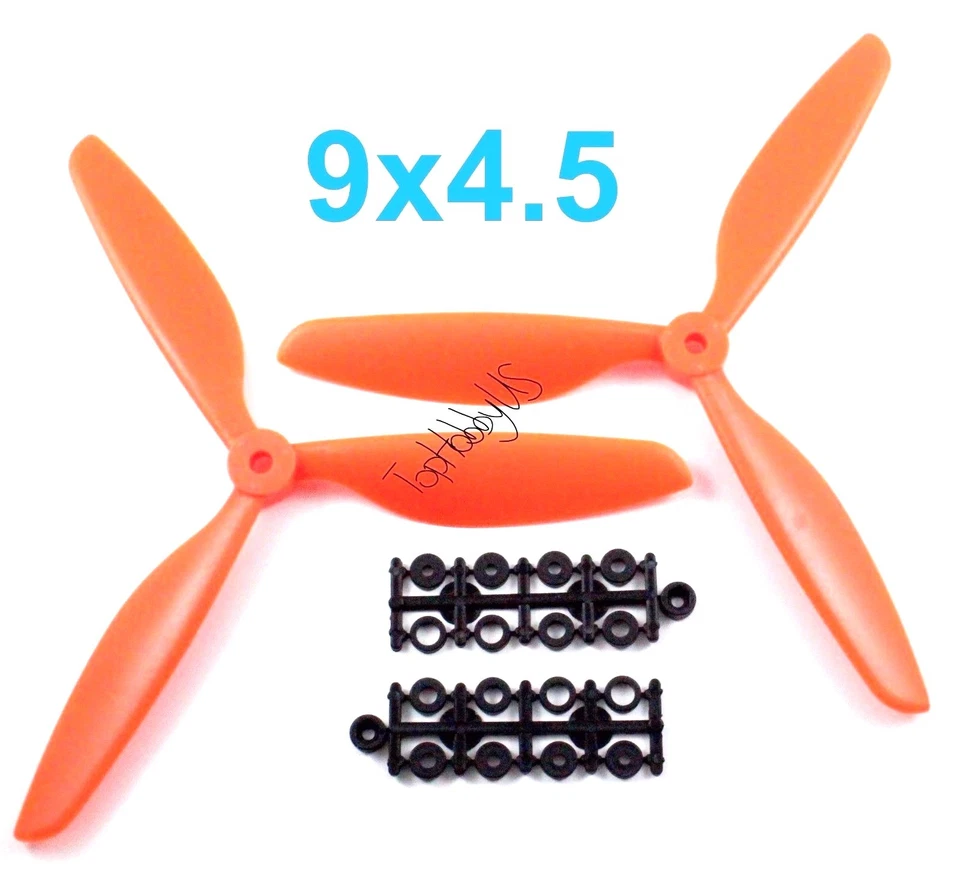 2Pairs 9045 (9x4.5) CW CCW QuadRotor QuadCopter 3-Blades Propeller US SELL/SHIP - Image 1 of 1
