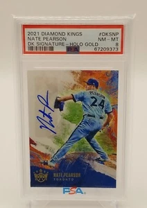 2021 Nate Pearson RC Diamond Kings Auto Holo Gold 1/50 #DKS-NP- PSA 8 - Picture 1 of 3