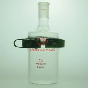 Frasco separado de vidrio de laboratorio con abrazadera de fácil apertura 250 ml - Imagen 1 de 8