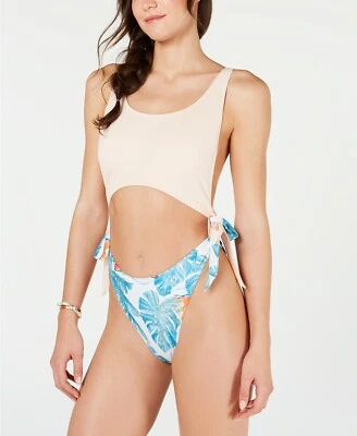 Traje de baño de una pieza estampado floral recortado Roxy Summer Delight - grande #1152 Foto 1 de 4