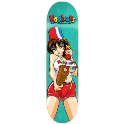 Hook Ups Skateboard Deck Hot Dogs 8.5" x 32.25"