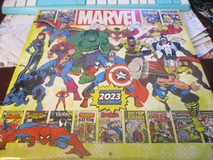 Marvel Comics 2023 Wall Calendar 16 Month 12" x 12" Sealed! FREE SHIPPING - Picture 1 of 2