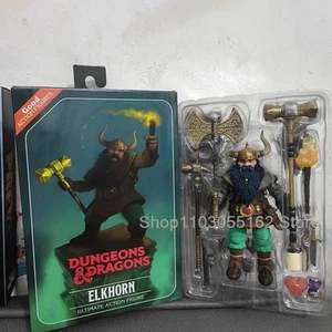 Original Neca Dragon And Dungeon Anime Figure Dwarf Warrior Elkhorn Action - Picture 1 of 8