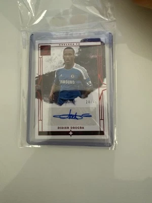 2023-24 Panini Impeccable Premier League Didier Drogba Chelsea Auto-Graphic /49 - Image 1 of 2
