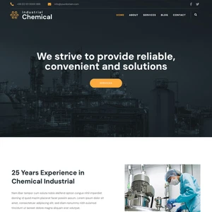 🌐 Chemical Manufacturing Website Design for Sale with Free VPS Web Hosting - Picture 1 of 9