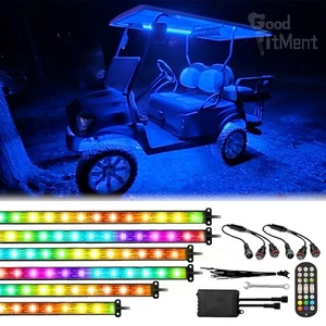 6PCS LED Underglow Underbody Neon Light Strip Chasing For Yamaha G2 G16 G22 G29 - Picture 1 of 16