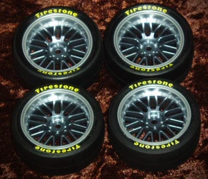 RC TOURING CAR WHEELS MST/HPI TIRES *Traxxas 4Tec/Vaterra/Losi v100/Kyosho/Mk2 - Picture 1 of 9