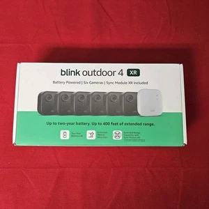Blink Outdoor 4 XR, 6 Camera System with XR Sync Module, NEW+ SEALED - Picture 1 of 5