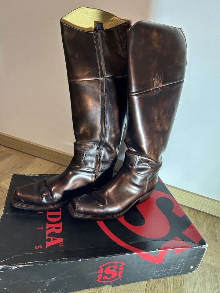 Sendra Boots Biker Reiter Leder Stiefel - Bild 1 von 4