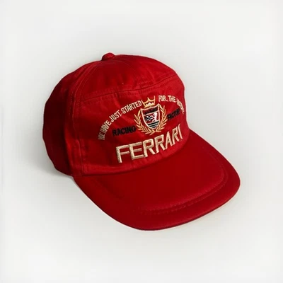 Vintage Ferrari Fórmula 1 Racing Rojo Gorra Ajustable Bordado Logo Sombrero... - Imagen 1 de 4
