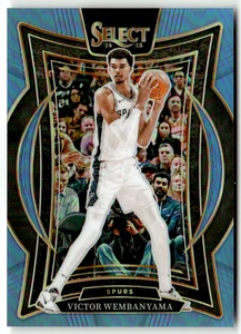 2024-25 Panini Select NBA No. 9 Victor Wembanyama Blue Prizm 54/299 - Bild 1 von 2
