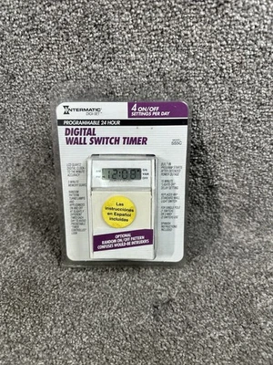 Intermatic Programmable 24 Hour Digital Wall Switch Timer Model SS5C Free Ship - Image 1 of 3