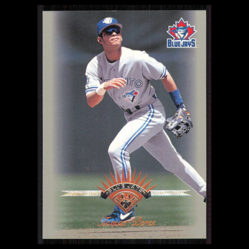 Tomas Perez #128 1997 Leaf Toronto Blue Jays Baseball Card MLB NM - Image 1 of 3