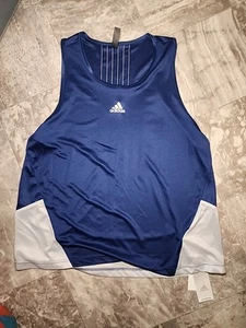 adidas Women's 365 WIP Basketball Tank Top Royal White Small - Picture 1 of 3