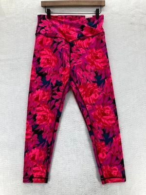 Leggings Victoria’s Secret 7/8 para mujer 14 rosa floral elástico tiro alto preppy Foto 1 de 4