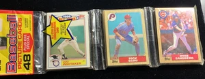 1987 Topps Rack Pack Ryne Sandberg On Top HOF Chicago Cubs - Picture 1 of 5