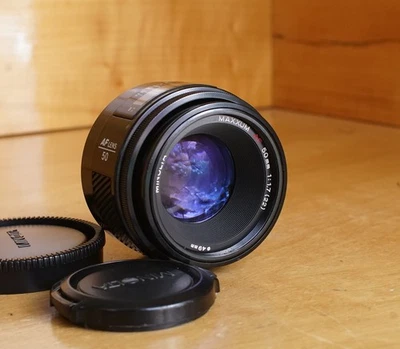 Minolta Maxxum AF 50mm F1.7 Lens Minolta AF SONY A-Mount Good Optics KE#3 - Image 1 of 4