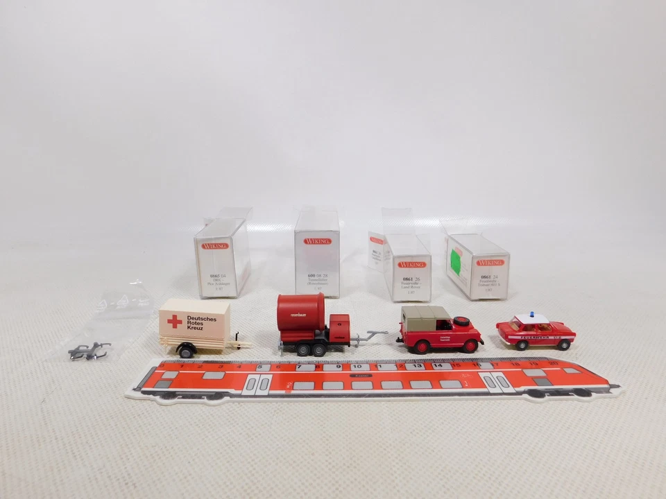 Wiking 1:87 H0 4x Modelo 0865 Fútbol 0861 Trabant Land Rover Fw 600 Como Nuevo # Foto 1 de 4