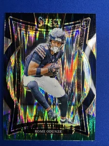 2024 Select Rome Odunze Concourse Level Green and Black Shock Prizm RC #3 Bears - Bild 1 von 6