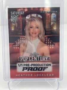 2025 FOGLIA POP SECOLO HEATHER LOCKLEAR 1/1 PROVA DI PRE-PRODUZIONE - Foto 1 di 2