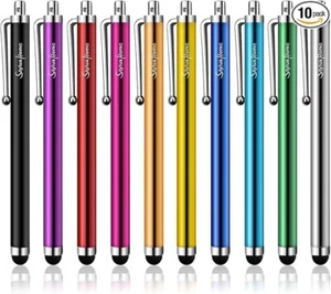 10 Pack Stylus Pens for Touch Screens, Mesh Fiber Tip Stylus Pens for Ipad Iphon - Picture 1 of 6