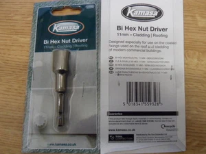 1 driver de tuerca hexagonal bi n.o 11 mm, para adaptarse a tornillos de revestimiento/techo - Imagen 1 de 1