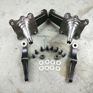 Mustang II IFS 2pc Stock Height Spindle for Front End Suspension Conversion Pair