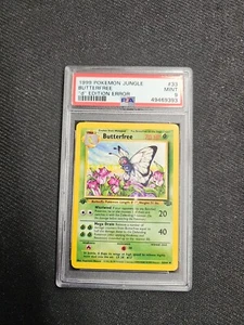 Pokemon Card PSA 9 Butterfree "D" 1st Edition Jungle 33/64 - Bild 1 von 5
