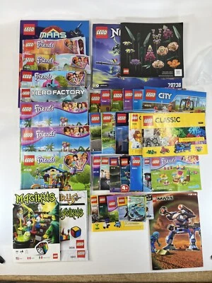 Lego Instruction Manual Lot Of 37, Superheroes, Ninjago, Creator, City, Friends - Image 1 of 2