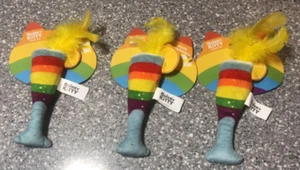 Lot of 3 Quirky Kitty Cat Toy Mimosa Rainbow Rainbow Pride - Picture 1 of 3