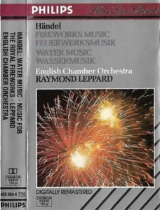Händel E C O Leppard Fireworks / Water Music CASSETTE ALBUM Digitally Remastered - Picture 1 of 12