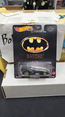NIB 2022 BATMAN BATMOBILE BLACK DC HEROES HOT WHEELS PREMIUM REAL RIDERS 1/64 - Image 1 of 3