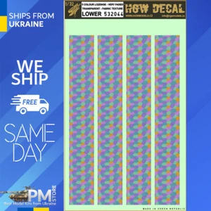 Hgw 532044 1/32 Decal 5 Colour Lozenge Lower Transparent - Picture 1 of 3