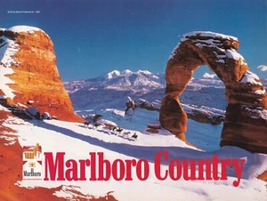 Marlboro Cigarettes Cowboy Come To The Flavor Original Vintage Print Ad 1995!! - Picture 1 of 1