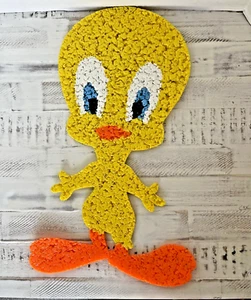 Vintage Tweety Vogel geschmolzen Kunststoff Popcorn hängende Wanddekoration 20" - Bild 1 von 5