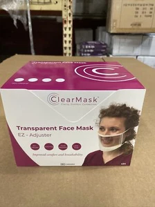 Clear Mask Transparent Face Masks 24 Pack Anti-Fog Face Masks - Picture 1 of 3