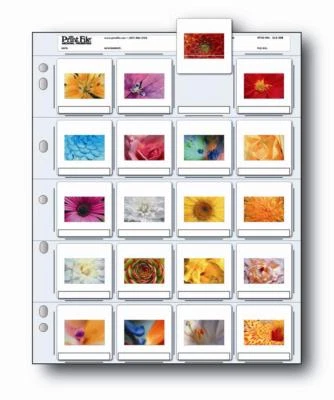 Print File 2x2 20B Archival 35mm Storage Sheets for 20 Slides, 25 Pages - Image 1 of 3