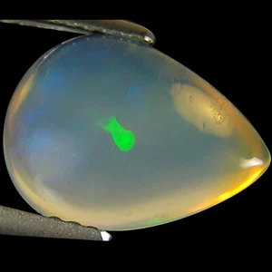 1,80 ct natürlicher mehrfarbiger Opal Birne Cabochonschliff - Bild 1 von 2