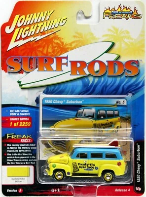 2018 Johnny Lightning STREET FREAKS Surf Rods #5 1950 Chevy Suburban A/4 - Image 1 of 2