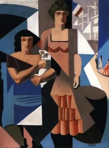 Andre Lhote Courtesans 1918 Cubist Figurative French Modernist Art Print - Picture 1 of 2