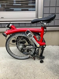 BROMPTON Folding Bicycle Red 16 inch - Picture 1 of 6